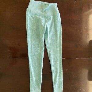 ALO Yoga High-Waist Alosoft Lounge Legging in Heathered Light Aqua Blue XS